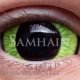 Kawaii Green – hand-painted custom contact lens | Samhain Contact Lenses