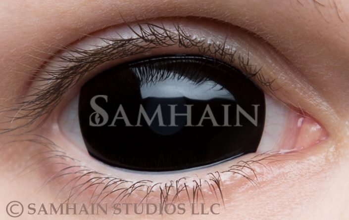 Mini Black Sclera [Single Lens] - Samhain Contact Lenses