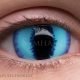Cheshire – hand-painted custom contact lens | Samhain Contact Lenses
