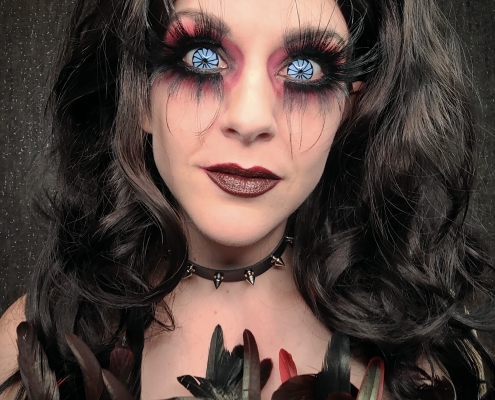 Blind Mag – hand-painted custom contact lens | Samhain Contact Lenses