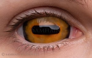 Satyr – hand-painted custom contact lens | Samhain Contact Lenses