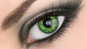Color Max Green – hand-painted custom contact lens | Samhain Contact Lenses